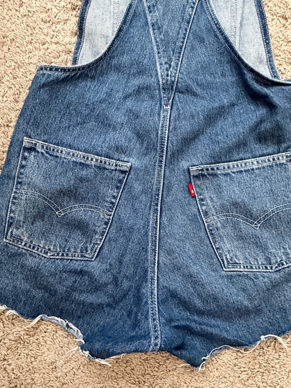 Levi’s Denim Short Overalls - Blue Jean Romper - Picture 6 of 8